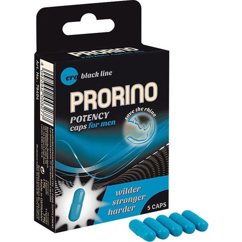 Prorino Prorino Libido Potentie Capsules voor Mannen 5 stuks