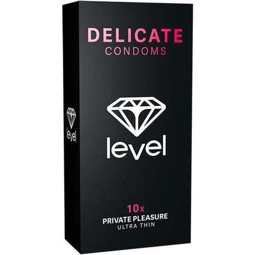 Level Level Delicate Condooms voor meer Gevoeligheid 10 stuks