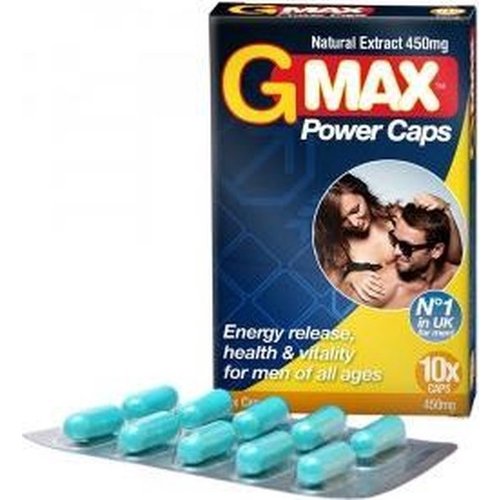 Gmax G-Max Power Natuurlijke Stimulatie Capsules 10 stuks