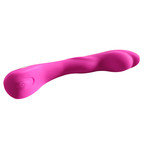 Easylove Vlakke Siliconen Gspot Vibrator met Accu en Geribbeld Structuur