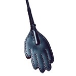 ZADO Lederen Riding Crop met Speciaal Hand Vorm voor Corrigerende Tik