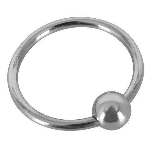 Fetish Collection Metalen Eikel Ring met Bal voor Extra Stimulatie