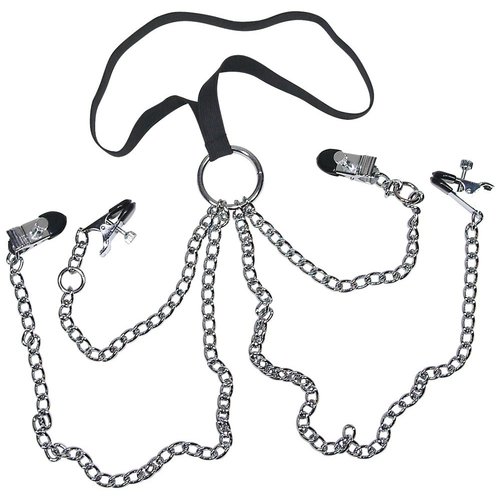 Sextreme Bondage Klemmen Harnas Set met Halsband