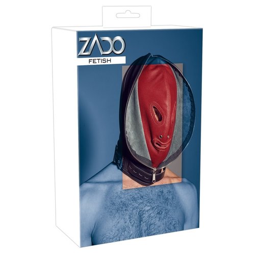 ZADO Leren Dubbele Masker met Openingen Verstelbaar