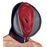 ZADO Leren Dubbele Masker met Openingen Verstelbaar