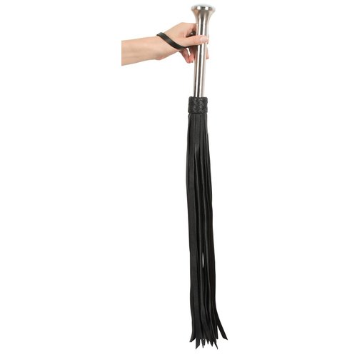 ZADO Leren Flogger Zweep met Stalen Handvat