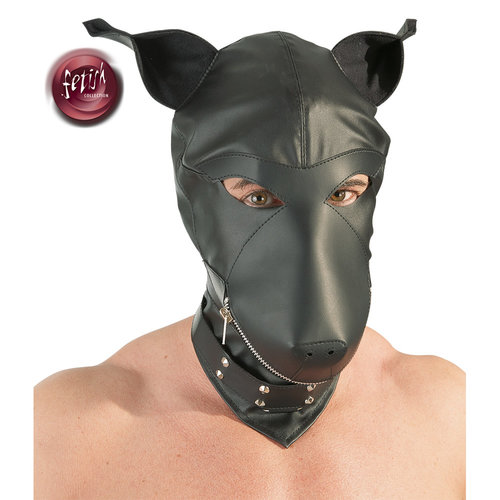 Fetish Collection Kuntleren Hoofdmasker met Honden Kop en Snuit