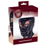 Fetish Collection Kunstleren Hoofdmasker met Optionele Openingen