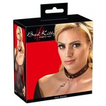 Bad Kitty Leren Collar Halsband met O-ring en Aanlijnriem