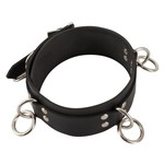 Late X Latex Halsband met O-ringen Verstelbaar en Ruig