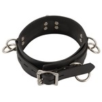 Late X Latex Halsband met O-ringen Verstelbaar en Ruig