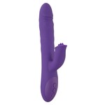 Sweet Smile Stotende Rabbit Vibrator met Roterende Schacht en Genopte Clitorale Arm