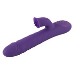 Sweet Smile Stotende Rabbit Vibrator met Roterende Schacht en Genopte Clitorale Arm