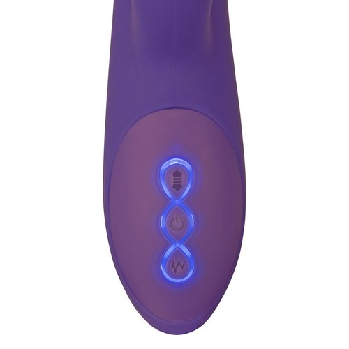 Sweet Smile Stotende Rabbit Vibrator met Roterende Schacht en Genopte Clitorale Arm