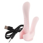 Couples Choice Anatomische Koppelvibrator met Dubbele Vibratie Arm