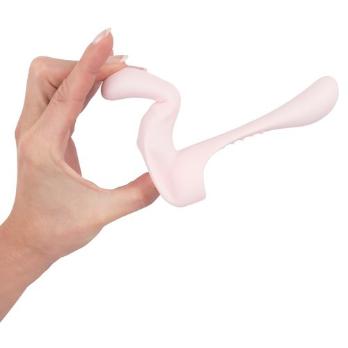 Couples Choice Anatomische Koppelvibrator met Dubbele Vibratie Arm