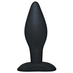 Black Velvets Siliconen Klassieke Buttplug met Verstevigde Stop