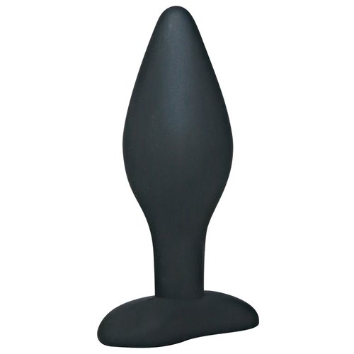 Black Velvets Siliconen Klassieke Buttplug met Verstevigde Stop