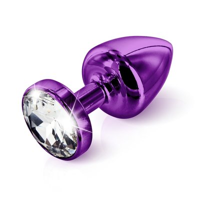 Metalen Buttplug T1 met Swarovski Kristal 6 cm