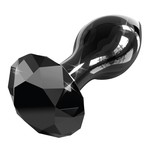 Icicles Glazen Buttplug met Diamanten Edelsteen