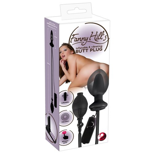 Seven Creations Opblaasbare Latex Buttplug met Vibratie