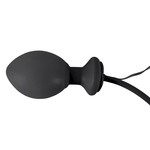 Seven Creations Opblaasbare Latex Buttplug met Vibratie