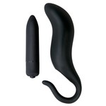 Black Velvets Siliconen Anaal Vibrator met Verwijderbare Bullet