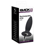 Black Velvets Siliconen Conische Anaal Plug met Vibratie Small