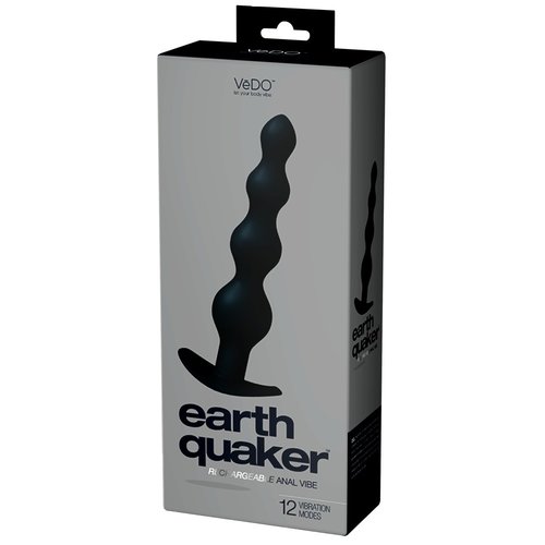 VeDO Earth Quaker XL Anaal Vibrator met Stimulatie Kralen