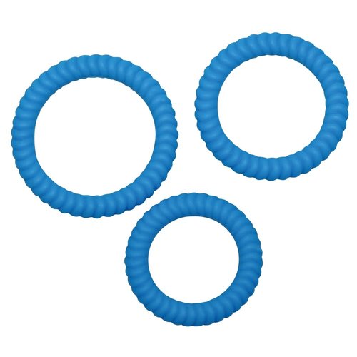 You2Toys Lust Blue Siliconen Ball Stretch Penis Ringen Set