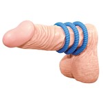 You2Toys Lust Blue Siliconen Ball Stretch Penis Ringen Set
