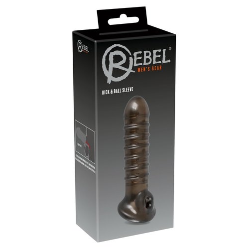 Rebel Intense Penis Sleeve met Geribbelde Noppen