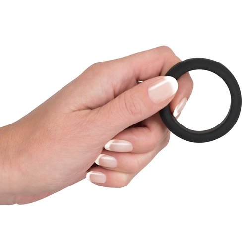 Black Velvets Basic Siliconen Penis Ring Large