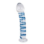 You2Toys Glazen Dildo met Verdikte Eikel Vorm Geribbeld