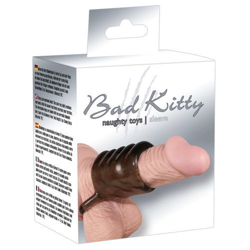 Bad Kitty Open Penis Sleeve met Geribbelde Bovenzijde