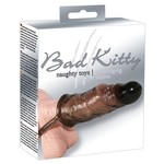 Bad Kitty Penis Sleeve met Aders en Flexibele Testikelring