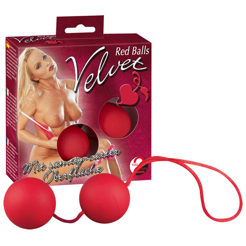 You2Toys Velvet Rode Vaginale Ballen voor Strakke Spieren