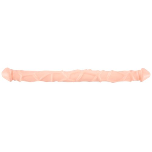 Nature Skin Flexibele Dubbele Dildo met Natuurlijke Penis Look