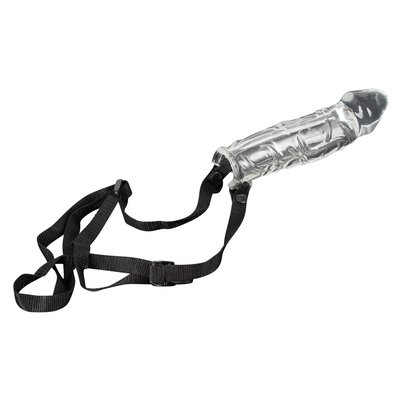 Geaderde Penis Sleeve met Heupgordel