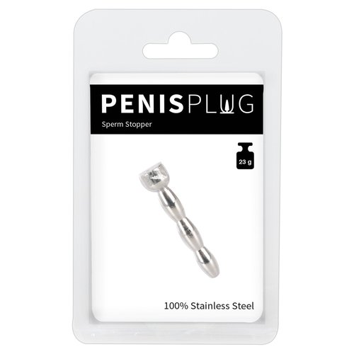 You2Toys RVS Geribbelde Penis Plug met Doodshoofd Print