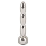 You2Toys RVS Geribbelde Penis Plug met Doodshoofd Print