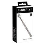 You2Toys Geribbelde RVS Holle Penis Plug voor Piss Play