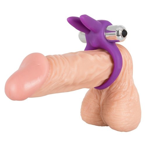 Sweet Smile Rabbit Cock Ring met Vibratie Kogel