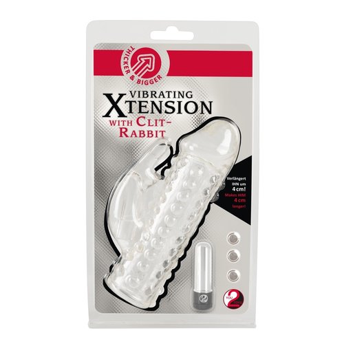 You2Toys Penis Sleeve met Clitoris Vibrator en Noppen