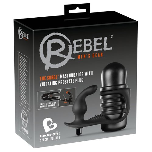 Rebel ‘The Surge’ Mastrubator met Vibrerende Prostaat Plug