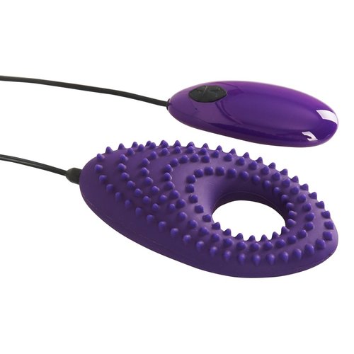 You2Toys Geribbelde Koppel Cockring en Opleg Vibrator