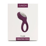 Svakom Trendy Penis Ring met Vibratie en Clitoris Massage Noppen voor Koppel Gebruik Tyler 8.3 cm – Paars