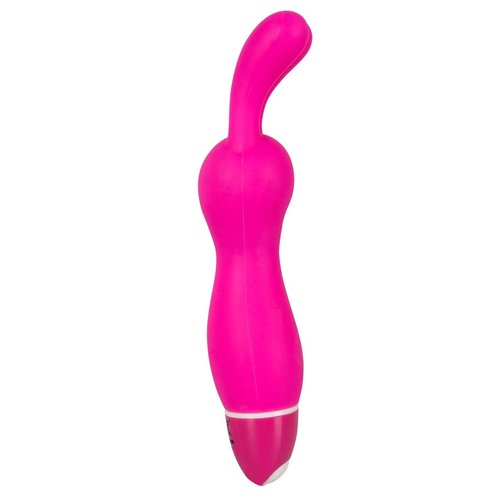Vibe Therapy Stijlvol Mini Vibrator met Konijnen Oortjes en Huidvriendelijk Siliconen 14 cm – Roze