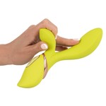 JÃƒÅ“LIE Zijdezachte Vibrator met Clitoris Stimulator