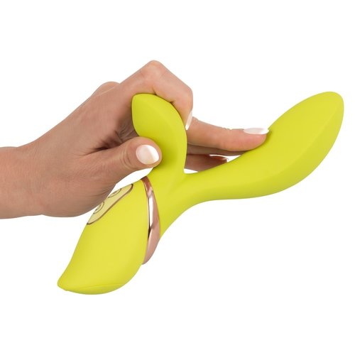 JÃƒÅ“LIE Zijdezachte Vibrator met Clitoris Stimulator